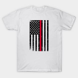 Thin Red Line (Firefighter) T-Shirt T-Shirt